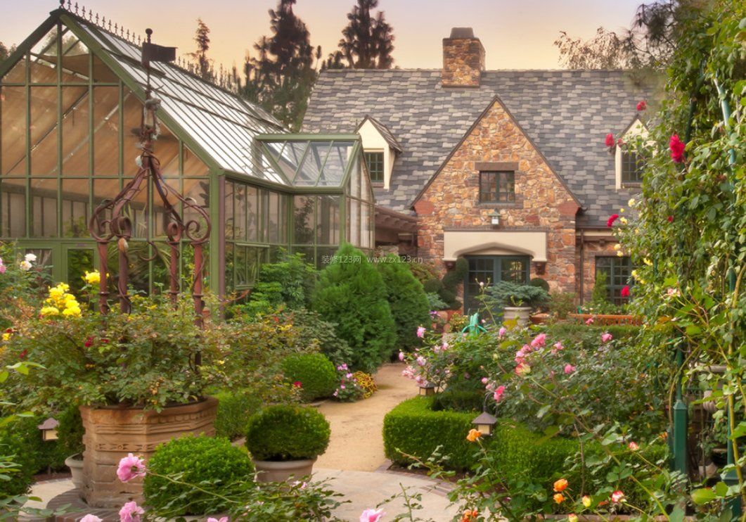 別墅院子花園裝潢設計圖片_裝信通網效果圖