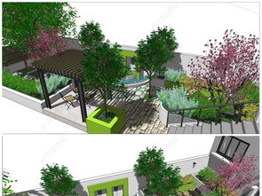 屋頂花園庭院設(shè)計 SU草圖大師模型下載指南